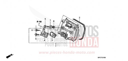 FRONT CYLINDER HEAD COVER XL125V9 de 2009